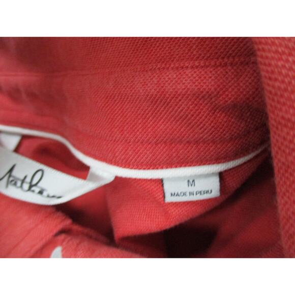 Travis Mathew Golf Polo Shirt Men Medium Red Pima Cotton Blend Short Sleeve Logo - Picture 14 of 16